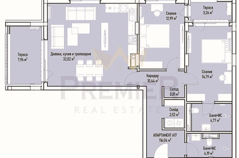 Тристаен апартамент в ж.к. Младост 4 - - снимка 10 - Имоти Премиер