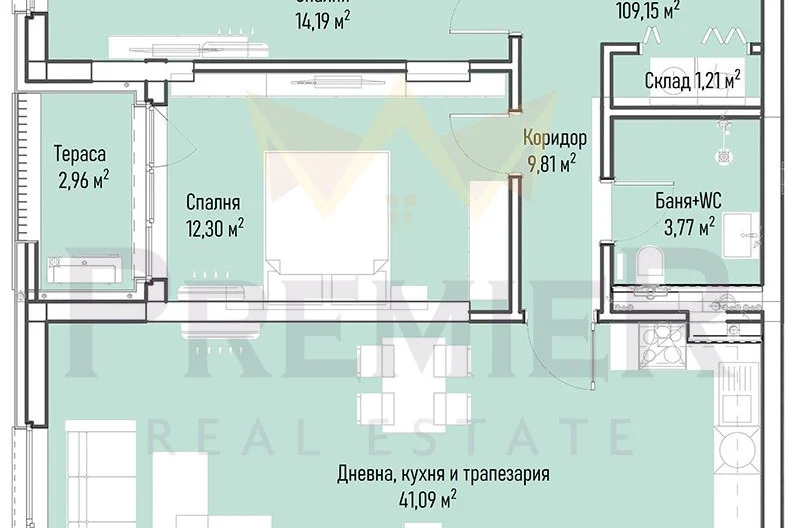 Тристаен апартамент в ж.к. Младост 4 -  - снимка 6 - Имоти Премиер