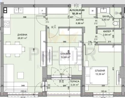 ТРИСТАЕН АПАРТАМЕНТ ВЪВ КАЙСИЕВА -  - снимка 11 - Имоти Премиер