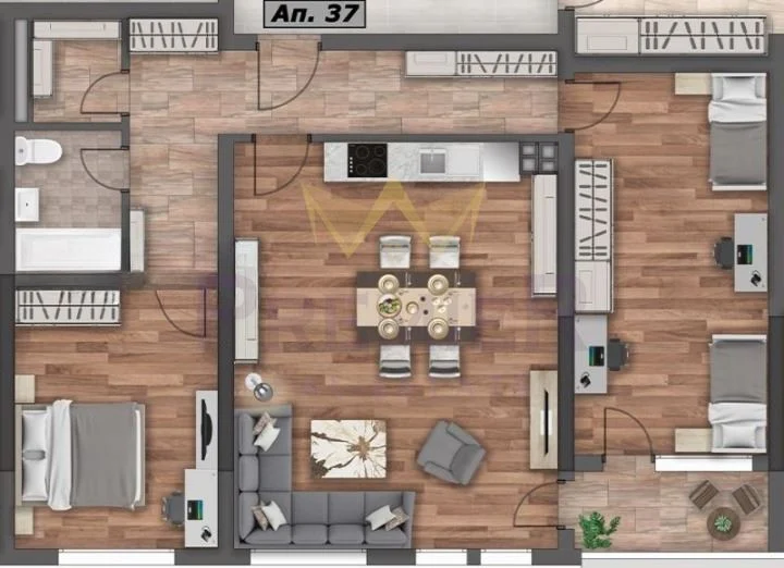 Тристаен апартамент жк. Кръстова вада -  - снимка 1 - Имоти Премиер