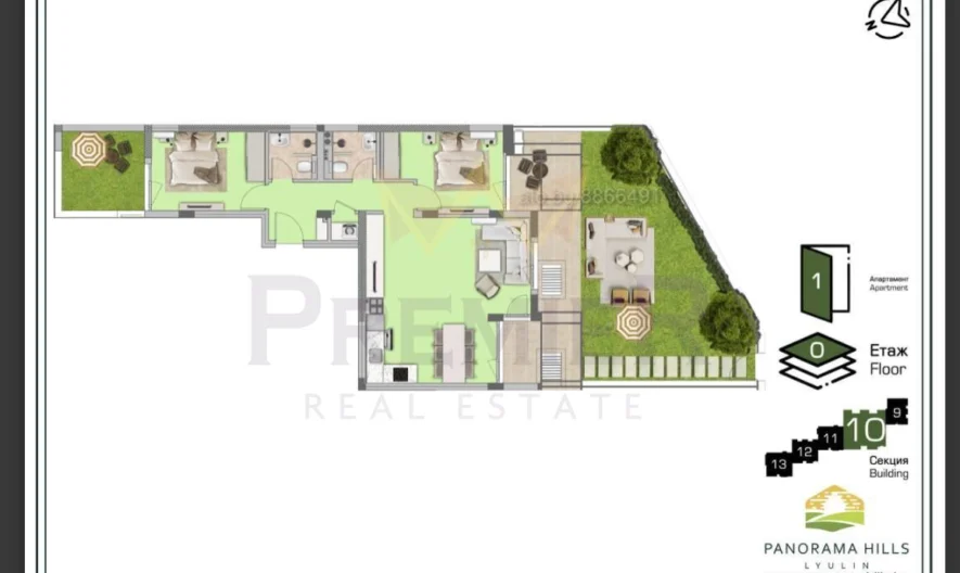 Тристаен апартамент жк. Люлин 5 -  - снимка 1 - Имоти Премиер