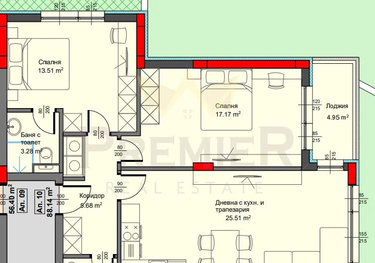 ТРИСТАЕН АСПАРУХОВО – НОВА СГРАДА -  - снимка 2 - Имоти Премиер