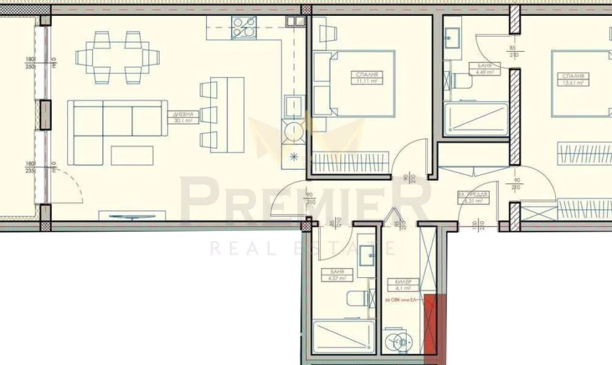 ТРИСТАЕН КАЙСИЕВА ГРАДИНА -  - снимка 1 - Имоти Премиер
