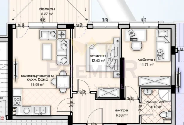 Агенция за недвижими имоти - Имоти Премиер - имот - 1037653, Цена: 123800 EUR