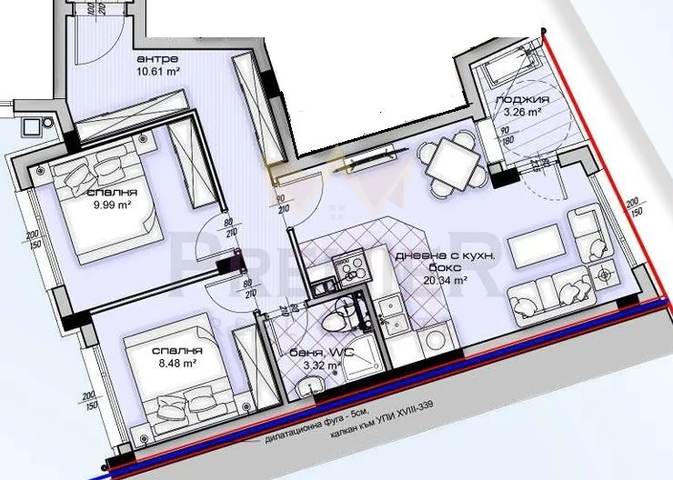 Тристаен тухлен апартамент във Вл. Варненчик -  - снимка 2 - Имоти Премиер