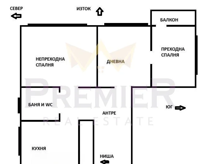 Тристаен в кв.Изток -  - снимка 12 - Имоти Премиер