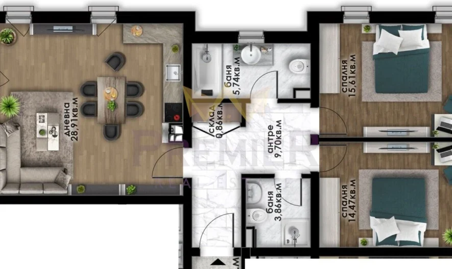 Тристаен в Остромила, гр. Пловдив -  - снимка 9 - Имоти Премиер