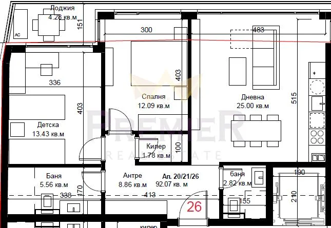 Тристаен в централната част на Варна - - снимка 2 - Имоти Премиер
