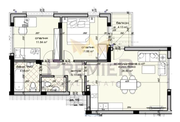 Агенция за недвижими имоти - Имоти Премиер - имот - 964897, Цена: 129900 EUR