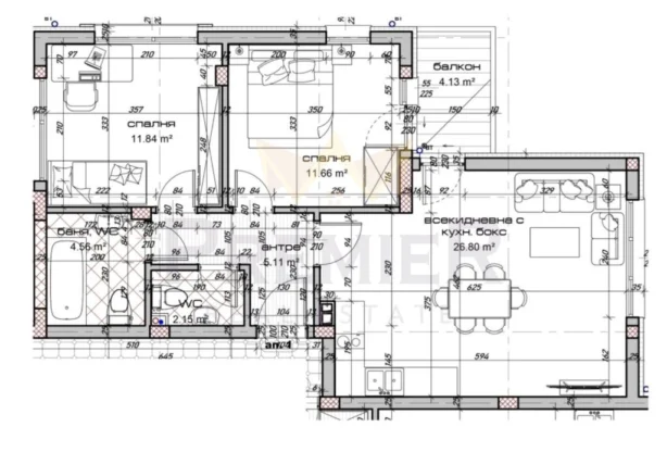 Агенция за недвижими имоти - Имоти Премиер - имот - 898830, Цена: 127900 EUR