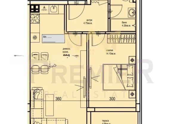 Real Estate Agency - Imoti Premier - imot - 1202105, Price: 89562 EUR