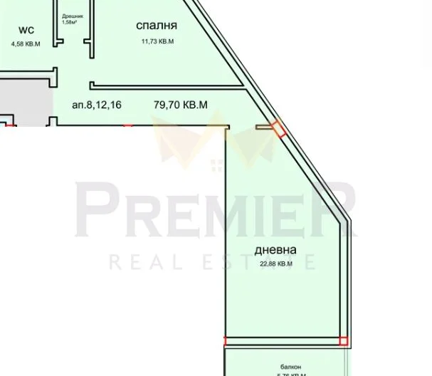 Two-room apartment in a new residential building in Vinitsa district, Varna -  - snimka 2 - Imoti Premier