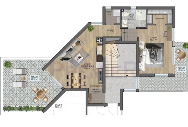 Real Estate Agency - Imoti Premier - imot - 882871, Price: 92400 EUR