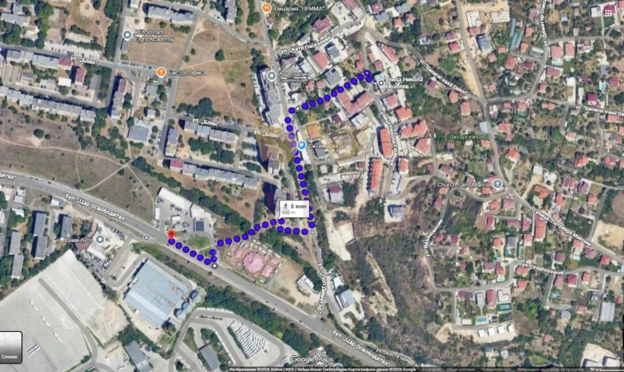 Two-room furnished apartment in Pchelina area with parking space and yard -  - snimka 17 - Imoti Premier