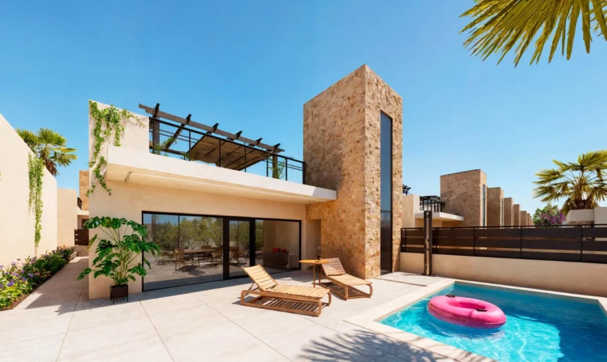 Вила в Fuente Álamo, Murcia (3 спални, 2 бани) - - снимка 1 - Имоти Премиер