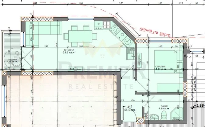Южен двустаен апартамент -  - снимка 3 - Имоти Премиер