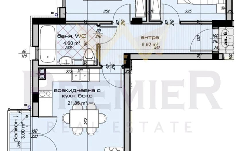 Жилищна сграда кв. Виница – Червена сграда -  - снимка 7 - Имоти Премиер