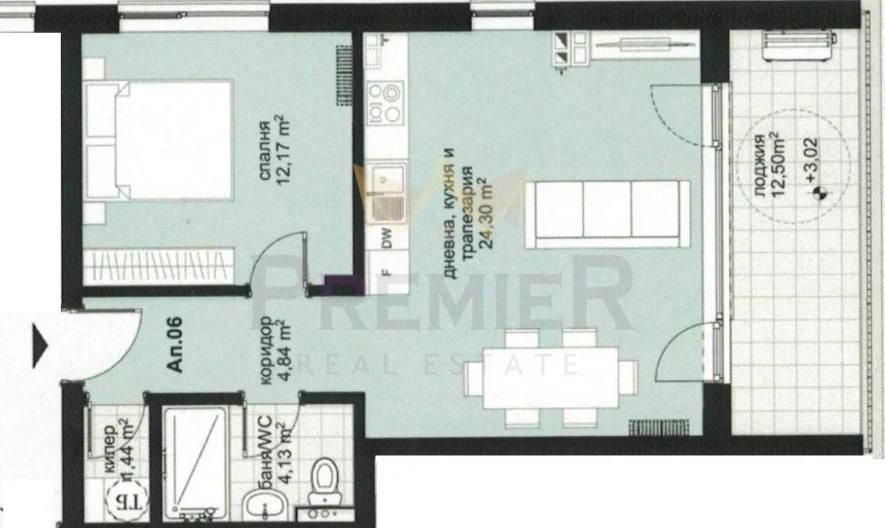 Zweizimmerwohnung, 78 m² mit Terrasse in einem Neubau – Vinitsa, Festpreis -  - snimka 2 - Imoti Premier