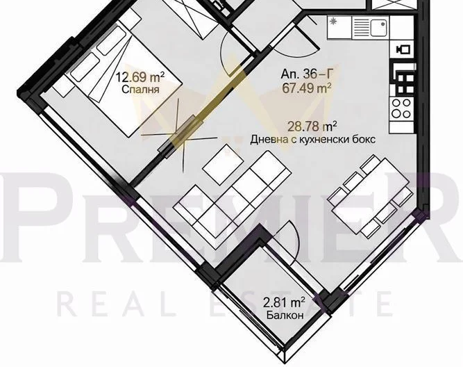 Zweizimmerwohnung im Wohnkomplex Druzhba 2 -  - snimka 8 - Imoti Premier