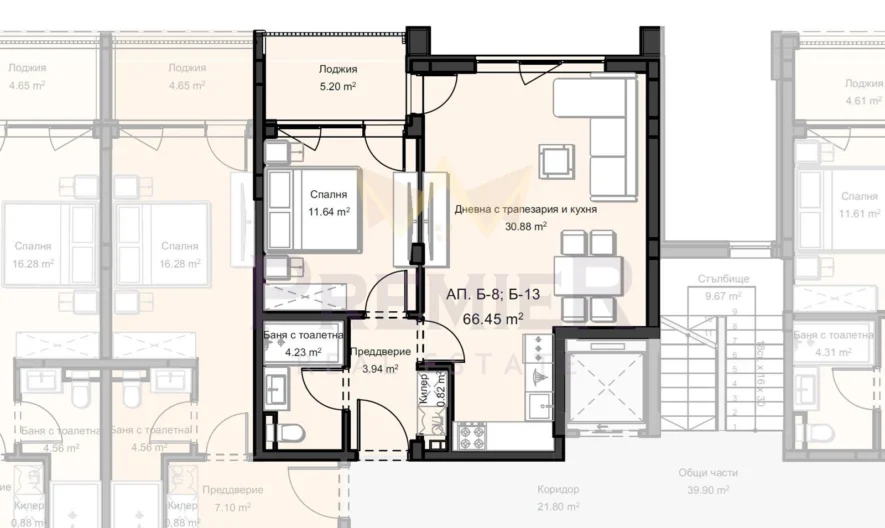 Zweizimmerwohnung in einer Wohnanlage in Ostromila, Stadt Plovdiv -  - snimka 2 - Imoti Premier