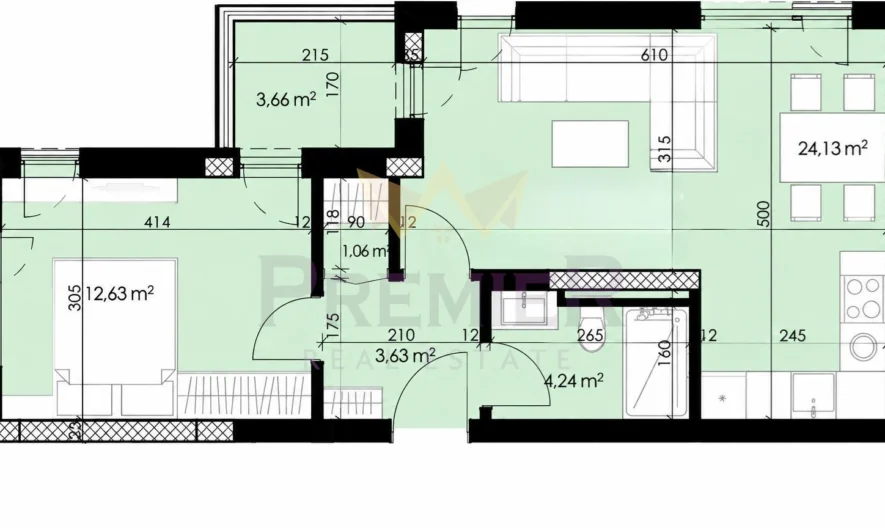 Zweizimmerwohnung in Smirnenski, Stadt Plovdiv - - snimka 3 - Imoti Premier