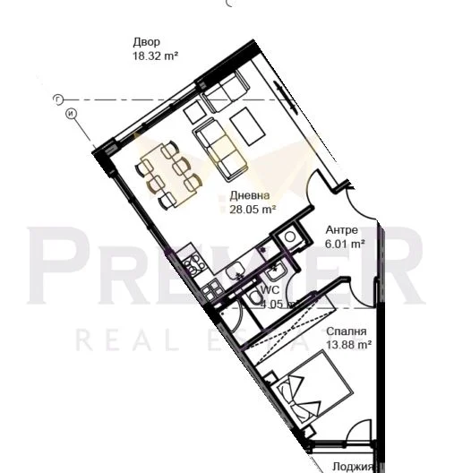 Zweizimmerwohnung mit eigenem Hof und unverbaubarem Meerblick / Stadtteil Asparuhovo -  - snimka 4 - Imoti Premier