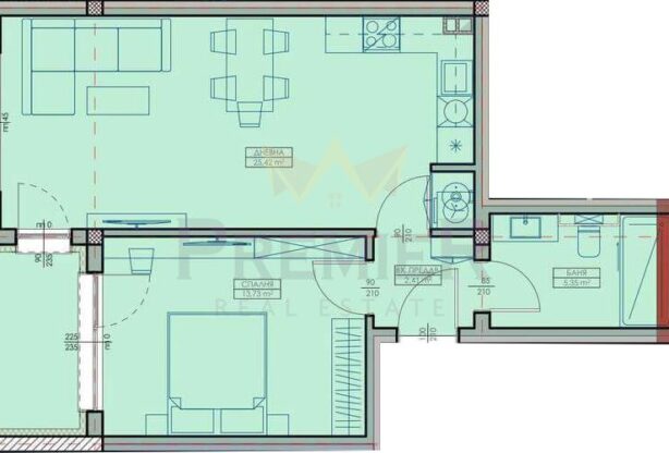 Агенция за недвижими имоти - Имоти Премиер - имот - 1101250, Цена: 97000 EUR