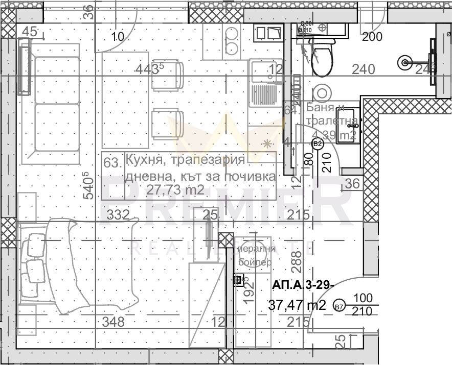 Едностаен апартамент в к.к.Слънчев Ден, гр.Варна - ИМОТИ ПРЕМИЕР - Агенция за недвижими имоти