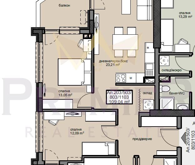 ЧЕТИРИСТАЕН 134,81 КВ.М., В НОВА СГРАДА БЕЗ КОМПРОМИС, В БРАТЯ МИЛАДИНОВИ -  - снимка 7 - Имоти Премиер