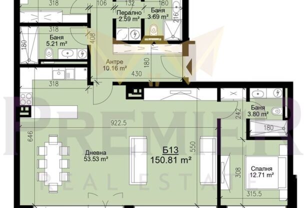 Агенция за недвижими имоти - Имоти Премиер - имот - 905446, Цена: 398000 EUR