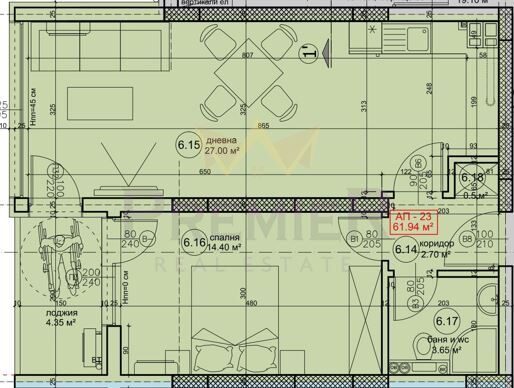 Агенция за недвижими имоти - Имоти Премиер - имот - 1074207, Цена: 127000 EUR