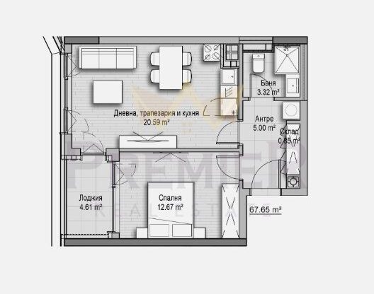 Агенция за недвижими имоти - Имоти Премиер - имот - 1052610, Цена: 229000 EUR