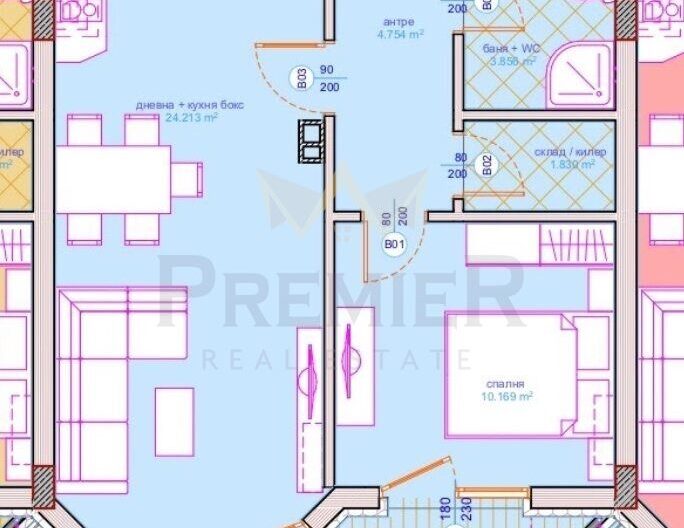 Двустаен апартамент в кв.Сарафово - - снимка 10 - Имоти Премиер