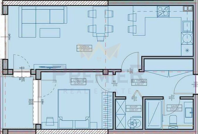 Агенция за недвижими имоти - Имоти Премиер - имот - 1101669, Цена: 89900 EUR