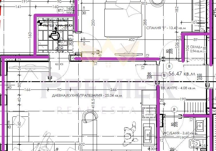 ДВУСТАЕН С ПАРКОМЯСТО В ЦЕНАТА -  - снимка 3 - Имоти Премиер