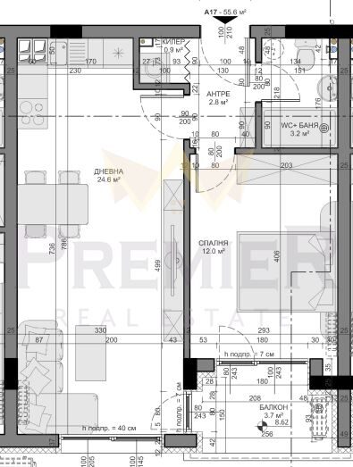 Агенция за недвижими имоти - Имоти Премиер - имот - 1086276, Цена: 92400 EUR