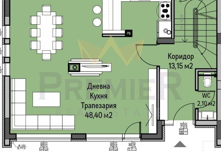Еднофамилна редова къща в с.Панчарево -  - снимка 10 - Имоти Премиер