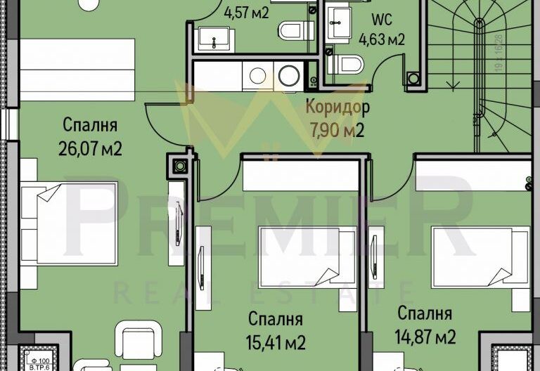 Еднофамилна редова къща в с.Панчарево -  - снимка 9 - Имоти Премиер
