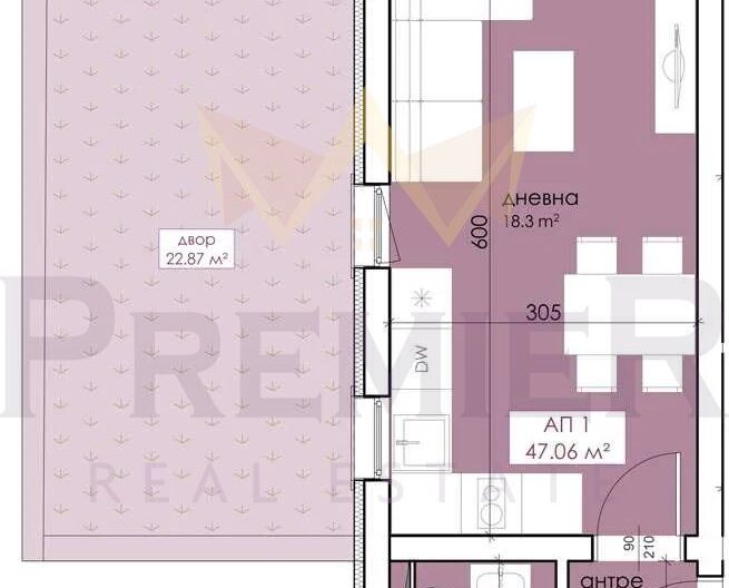 Едностаен апартамент със собствен озеленен двор в Созопол - - снимка 3 - Имоти Премиер