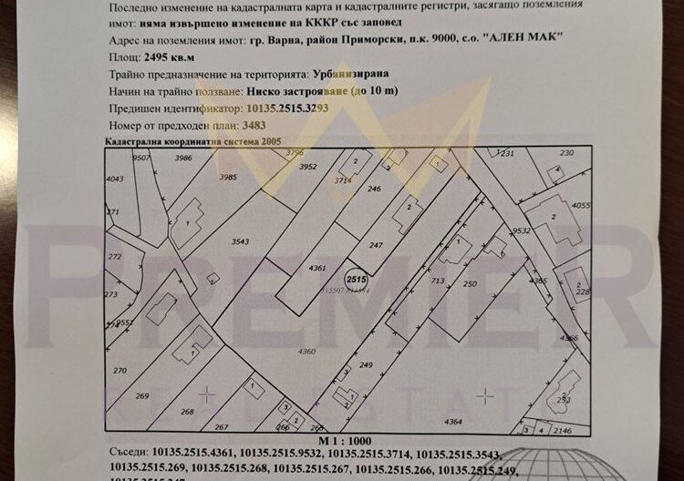 Парцел,м-т Ален Мак -  - снимка 3 - Имоти Премиер