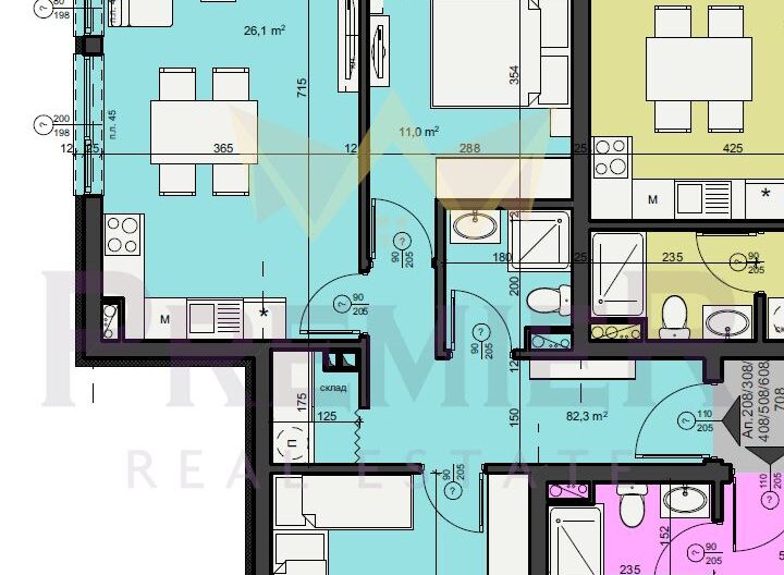 ПРЕКРАСЕН ФУНКЦИОНАЛЕН ТРИСТАЕН АПАРТАМЕНТ 94 КВ. М. В МЕДЕН РУДНИК. З. В - - снимка 3 - Имоти Премиер