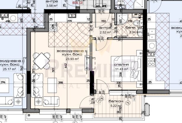 Двустайни апартаменти Варна - имот - 1063810 . 72 м<sup>2</sup>, Цена: 105000 EUR