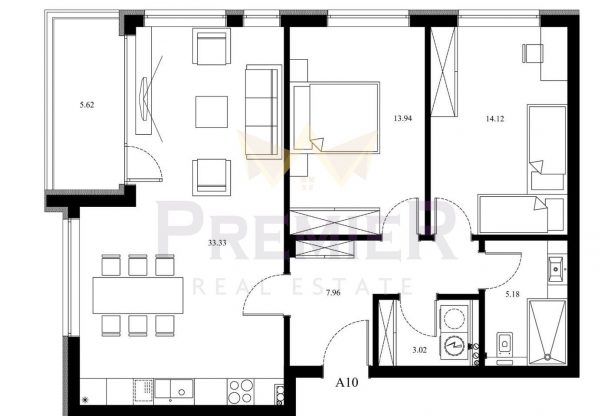 Агенция за недвижими имоти - Имоти Премиер - имот - 1033038, Цена: 190200 EUR