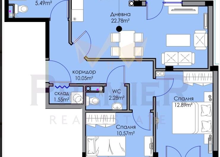 Агенция за недвижими имоти - Имоти Премиер - имот - 1101194, Цена: 139219 EUR