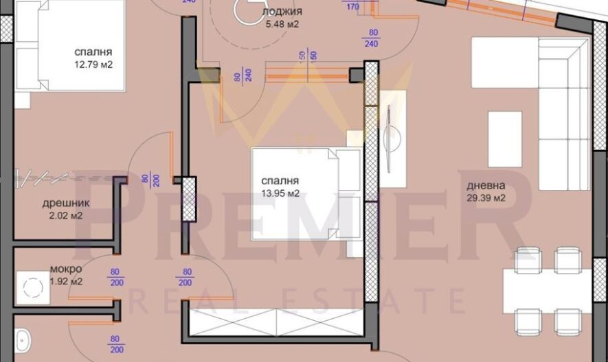 Тристаен апартамент в нова сграда с Акт 16 Меден рудник зона Д - - снимка 13 - Имоти Премиер