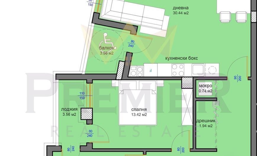 Тристаен апартамент в нова сгрда с Акт 16 Меден рудник зона Д - - снимка 10 - Имоти Премиер
