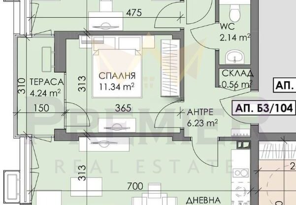 Агенция за недвижими имоти - Имоти Премиер - имот - 1095487, Цена: 103000 EUR