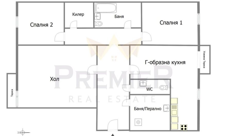 Тристаен апартамент в ж.к. Бриз – Варна -  - снимка 5 - Имоти Премиер